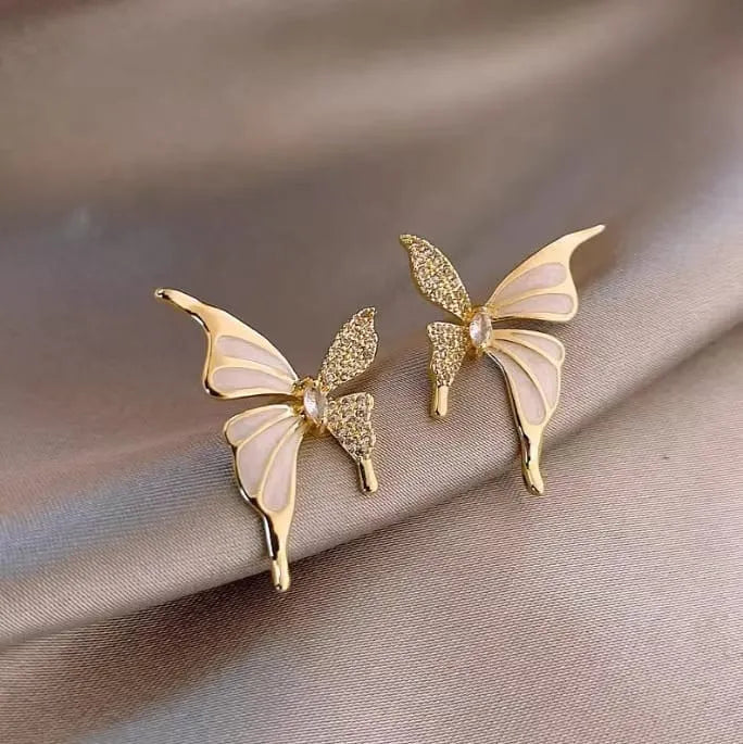 Dainty butterfly earrings